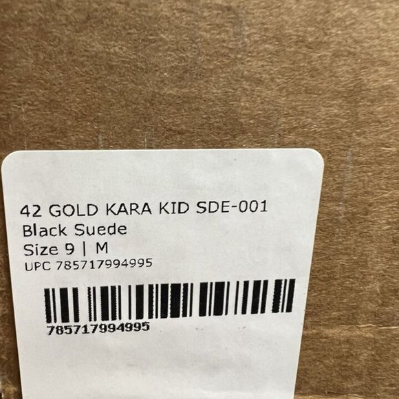 42 Gold Womens Kara Bootie Black Size 9 M - Picture 6 of 6